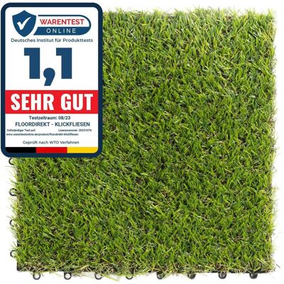 6x Floordirekt, Gartenbodenbelag, Terrassenfliese Gras (1x, 30 x 30 cm) 6x Floordirekt, Gartenbodenbelag, Terrassenfliese Gras (1x, 30 x 30 cm)
