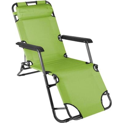 Vcm Klappbare Sonnenliege - Verstellbarer Relaxstuhl - 155 cm Vcm Klappbare Sonnenliege - Verstellbarer Relaxstuhl - 155 cm