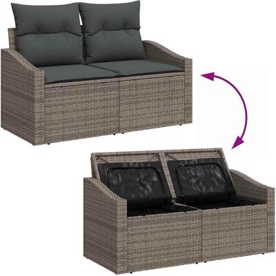 vidaXL Gartenlounge, Calenin (with table) vidaXL Gartenlounge, Calenin (with table)