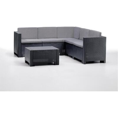 Carbi, Gartenlounge, Loungeset Colorado Ecke, Set 2-teilig, Grau Carbi, Gartenlounge, Loungeset Colorado Ecke, Set 2-teilig, Grau