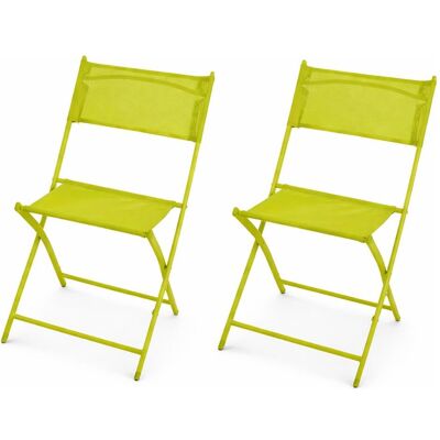 Mojawo - 2er Klappstuhl - Limegrün - Garden Chairs Mojawo - 2er Klappstuhl - Limegrün - Garden Chairs