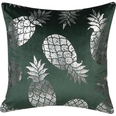 Beliani Samtgrüne Ananas Kissen-Set - 45x45cm Deko Beliani Samtgrüne Ananas Kissen-Set - 45x45cm Deko