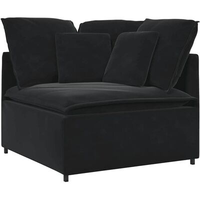 vidaXL Modulares Sofa mit Fußhocker und Kissen - Sofa vidaXL Modulares Sofa mit Fußhocker und Kissen - Sofa