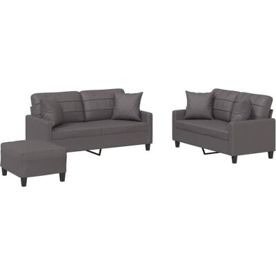 vidaXL Sofa + Bettsofa, Ada With pillows & footstool (Polstergruppe) vidaXL Sofa + Bettsofa, Ada With pillows & footstool (Polstergruppe)