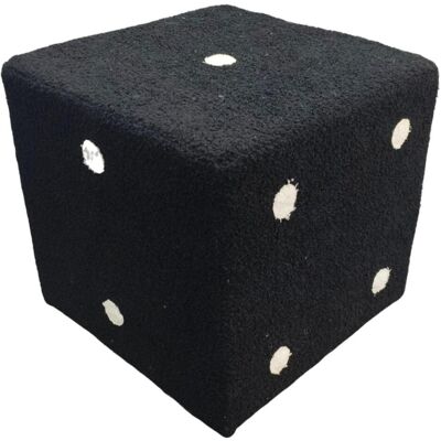 Home123, Hocker + Pouf, Pouf DICE schwarz Home123, Hocker + Pouf, Pouf DICE schwarz