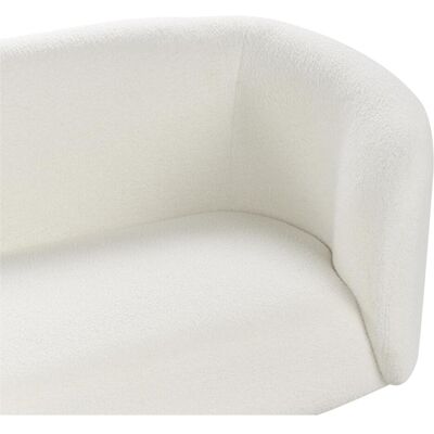 Beliani Sofa Weiß Bouclé Klassisch - 2-Sitzer Beliani Sofa Weiß Bouclé Klassisch - 2-Sitzer