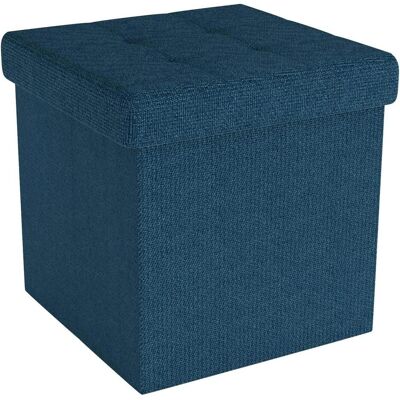 Intirilife, Hocker + Pouf, Sitzhocker 30x30x30 cm in OZEAN BLAU Intirilife, Hocker + Pouf, Sitzhocker 30x30x30 cm in OZEAN BLAU
