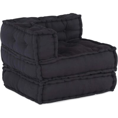 vidaXL - Pouff Set 4 - Anthrazit - Baumwolle - Ottomans vidaXL - Pouff Set 4 - Anthrazit - Baumwolle - Ottomans