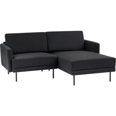 Beliani Breda Schwarzes Modernes Ecksofa - Sofa Beliani Breda Schwarzes Modernes Ecksofa - Sofa