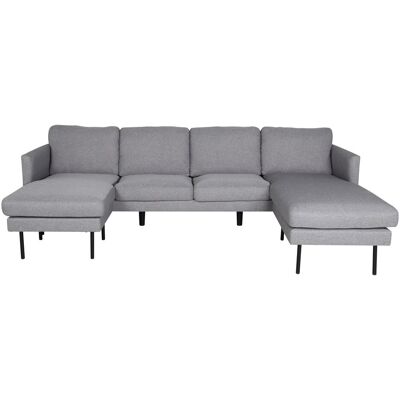 Venture Design Zoom U-Sofa, Grau Stoff Modernes Sofa - Sofa Venture Design Zoom U-Sofa, Grau Stoff Modernes Sofa - Sofa