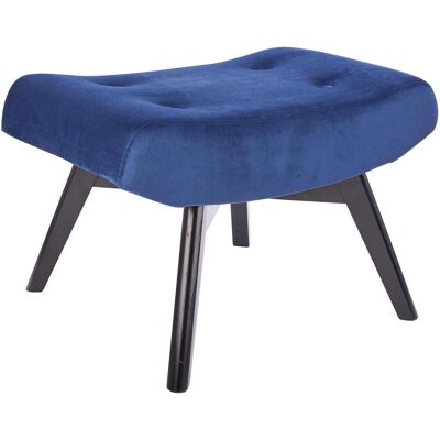 Bhp, Hocker + Pouf, Hocker Bezug Samt dunkelblau Holzfüsse schwarz Bhp, Hocker + Pouf, Hocker Bezug Samt dunkelblau Holzfüsse schwarz