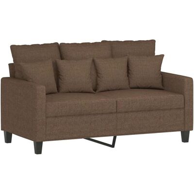 vidaXL Sofa + Bettsofa, Sofagarnitur Kissen Sessel Sofa Couch Designsofa 2-tlg. Braun Stoff (2-Sitzer, 3-Sitzer) vidaXL Sofa + Bettsofa, Sofagarnitur Kissen Sessel Sofa Couch Designsofa 2-tlg. Braun Stoff (2-Sitzer, 3-Sitzer)