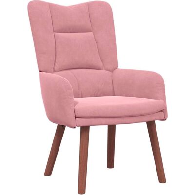 vidaXL Sessel, Relaxsessel Rosa Samt vidaXL Sessel, Relaxsessel Rosa Samt