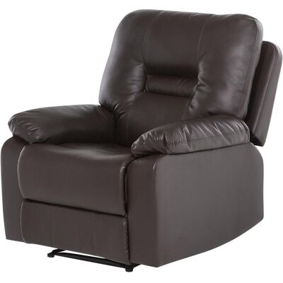 Beliani Wohnzimmer-Set - Verstellbares Kunstleder - 3-Sitzer & 2-Sitzer - Braun Beliani Wohnzimmer-Set - Verstellbares Kunstleder - 3-Sitzer & 2-Sitzer - Braun