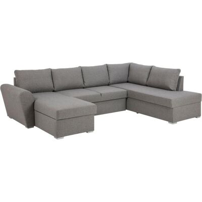 ebuy24 Stan Schlafsofa - Lichtgrau - U-Form, 296x85x202cm ebuy24 Stan Schlafsofa - Lichtgrau - U-Form, 296x85x202cm