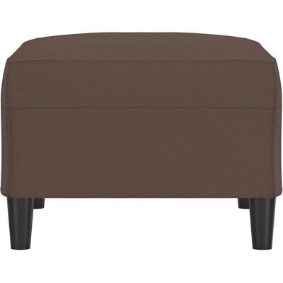 vidaXL Braune Kunstleder Fußhocker - Fußhocker vidaXL Braune Kunstleder Fußhocker - Fußhocker