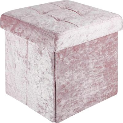 Intirilife, Hocker + Pouf, Sitzwürfel Samt Rosé Intirilife, Hocker + Pouf, Sitzwürfel Samt Rosé