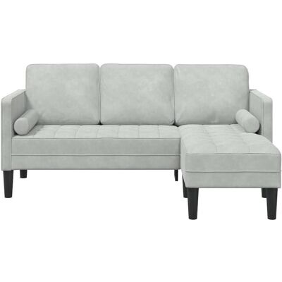 vidaXL Stoffsofa Hellgrau 3-Sitzer - Wohnzimmermöbel vidaXL Stoffsofa Hellgrau 3-Sitzer - Wohnzimmermöbel