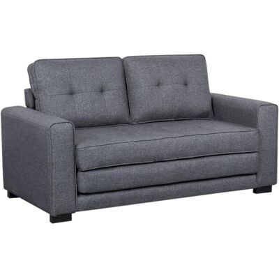 HTI-Living, Sofa + Bettsofa, Zweisitzer mit Schlaffunktion Dunkelgrau Azaria (2-Sitzer) HTI-Living, Sofa + Bettsofa, Zweisitzer mit Schlaffunktion Dunkelgrau Azaria (2-Sitzer)