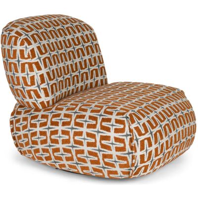 Bold Monkey, Sessel, Lounge Chair Ritz Beige Burned Orange Bold Monkey, Sessel, Lounge Chair Ritz Beige Burned Orange