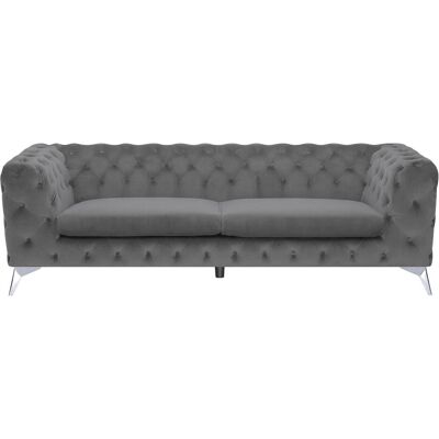 Beliani 3-Sitzer Chesterfield Sofa aus Samt Beliani 3-Sitzer Chesterfield Sofa aus Samt