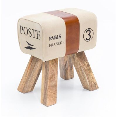 FineBuy Design Turnbock Sitzhocker 40x30x47 cm - Retro Hocker FineBuy Design Turnbock Sitzhocker 40x30x47 cm - Retro Hocker