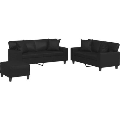 vidaXL Sofa + Bettsofa, Lewis With pillows & footstool (2-Sitzer, Polstergruppe) vidaXL Sofa + Bettsofa, Lewis With pillows & footstool (2-Sitzer, Polstergruppe)