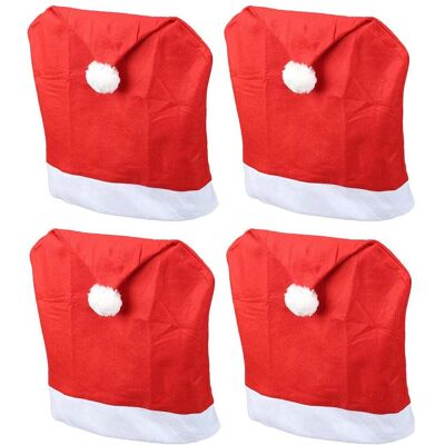 Novaliv, Möbelbezug + Möbelschutz, Stuhlhussen 4er Set Schwingstuhl Weihnachten I Rot I Nikolausmütze I Stuhlbezug Weihnachten (62 x 50 x 62 cm) Novaliv, Möbelbezug + Möbelschutz, Stuhlhussen 4er Set Schwingstuhl Weihnachten I Rot I Nikolausmütze I Stuhlbezug Weihnachten (62 x 50 x 62 cm)
