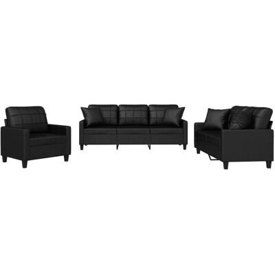 vidaXL Sofa + Bettsofa, Eliseo With pillows (2-Sitzer, 3-Sitzer) vidaXL Sofa + Bettsofa, Eliseo With pillows (2-Sitzer, 3-Sitzer)