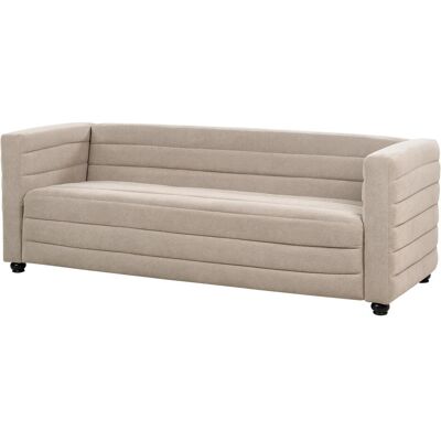 Beliani Hofn Taupe Modern 3-Sitzer Sofa Beliani Hofn Taupe Modern 3-Sitzer Sofa