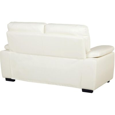 Beliani, Sofa + Bettsofa, 2-Sitzer Sofa Kunstleder creme VOGAR (2-Sitzer) Beliani, Sofa + Bettsofa, 2-Sitzer Sofa Kunstleder creme VOGAR (2-Sitzer)