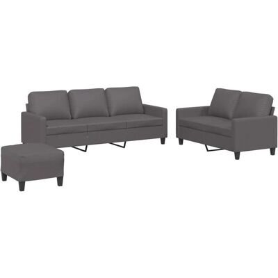 vidaXL Sofa + Bettsofa, Tanner With cushions & footstool (2-Sitzer, 3-Sitzer, Polstergruppe) vidaXL Sofa + Bettsofa, Tanner With cushions & footstool (2-Sitzer, 3-Sitzer, Polstergruppe)