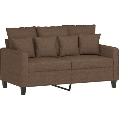 vidaXL Sofa + Bettsofa, Sofagarnitur Kissen Sessel Sofa Couch Designsofa 3-tlg. Braun Stoff (Polstergruppe) vidaXL Sofa + Bettsofa, Sofagarnitur Kissen Sessel Sofa Couch Designsofa 3-tlg. Braun Stoff (Polstergruppe)