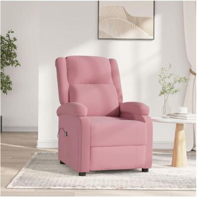 vidaXL Sessel, Relaxsessel Elektrisch Rosa Samt vidaXL Sessel, Relaxsessel Elektrisch Rosa Samt