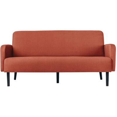 PAPERFLOW LISBOA 3-Sitzer Sofa - Schwarz, Polyester, Komfort PAPERFLOW LISBOA 3-Sitzer Sofa - Schwarz, Polyester, Komfort