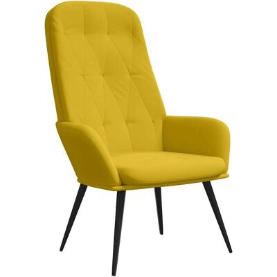 vidaXL Sessel - Samtbezug Senfgelb Stylisch & Bequem vidaXL Sessel - Samtbezug Senfgelb Stylisch & Bequem