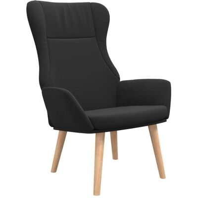 vidaXL Schwarzer Relaxsessel - Lounge & Komfort vidaXL Schwarzer Relaxsessel - Lounge & Komfort