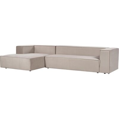 Beliani VERNON Taupe Samt 3-Sitzer - Sofa Beliani VERNON Taupe Samt 3-Sitzer - Sofa