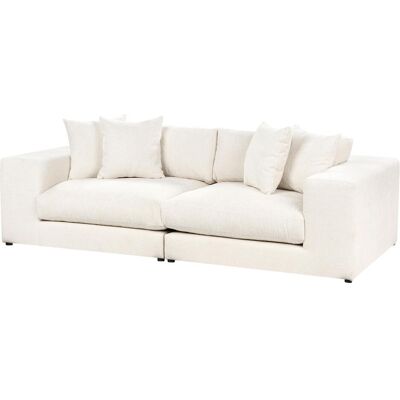 Beliani Glorvika 3-Sitzer Sofa Weiß - Modernes Möbel Beliani Glorvika 3-Sitzer Sofa Weiß - Modernes Möbel
