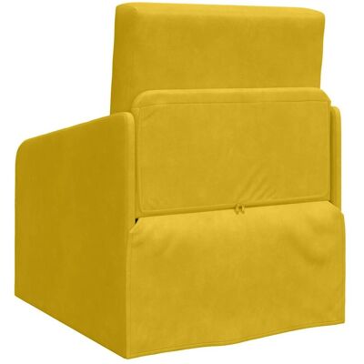 VidaXL Gelbes 2-in-1 Schlafsofa - Moderner Stil VidaXL Gelbes 2-in-1 Schlafsofa - Moderner Stil