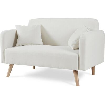 En.Casa, Sofa + Bettsofa, 2-Sitzer Sofa Midt 132x70x81 cm Cord Beige (2-Sitzer) En.Casa, Sofa + Bettsofa, 2-Sitzer Sofa Midt 132x70x81 cm Cord Beige (2-Sitzer)
