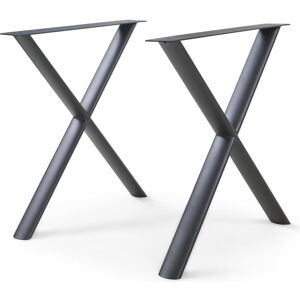 En.Casa, Tischbeine + Tischgestell, Tischgestell Klixjö 2er-Set Stahl 72x70x10 cm Schwarz En.Casa, Tischbeine + Tischgestell, Tischgestell Klixjö 2er-Set Stahl 72x70x10 cm Schwarz