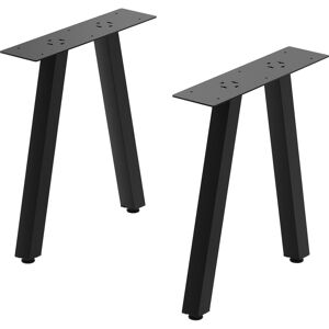 En.Casa, Tischbeine + Tischgestell, Tischgestell 2er Set Heustreu 45x40cm Schwarz En.Casa, Tischbeine + Tischgestell, Tischgestell 2er Set Heustreu 45x40cm Schwarz