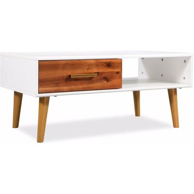 vidaXL Akazienholz Couchtisch - Moderner Retro Stil vidaXL Akazienholz Couchtisch - Moderner Retro Stil