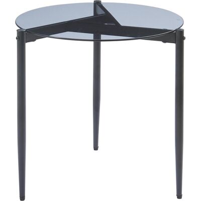 En.Casa, Nachttisch, Beistelltisch Ulökantaa Ø50x50 cm Rauchglas, grau En.Casa, Nachttisch, Beistelltisch Ulökantaa Ø50x50 cm Rauchglas, grau