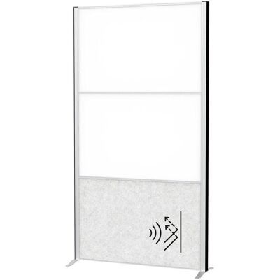 Maul, Trennwand, Akustik-Trennwand MAULconnecto 9623095 hellgrau, weiss 100,0 x 182,0 cm (100 x 182 cm) Maul, Trennwand, Akustik-Trennwand MAULconnecto 9623095 hellgrau, weiss 100,0 x 182,0 cm (100 x 182 cm)