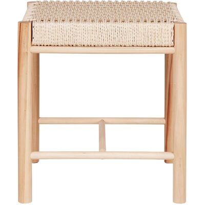 House Nordic Abano Hocker - Pappel mit Naturflettsitz - Inneneinrichtung House Nordic Abano Hocker - Pappel mit Naturflettsitz - Inneneinrichtung