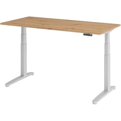 Hammerbacher Elektrischer Höhenverstellbarer Schreibtisch - Ast-Eiche - 160x80cm Hammerbacher Elektrischer Höhenverstellbarer Schreibtisch - Ast-Eiche - 160x80cm