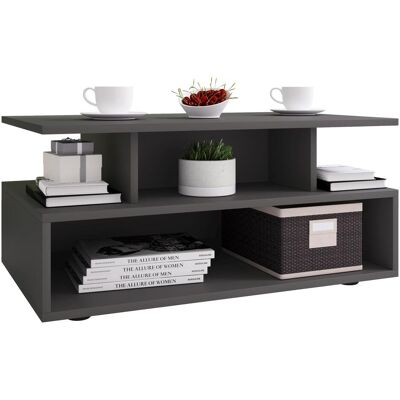 VCM Esila - Holz-Design Sofatisch - 80cm Grau VCM Esila - Holz-Design Sofatisch - 80cm Grau