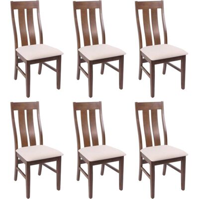 MCW - MCW-M58 - Creme - Dunkler Rahmen - Dining chair MCW - MCW-M58 - Creme - Dunkler Rahmen - Dining chair